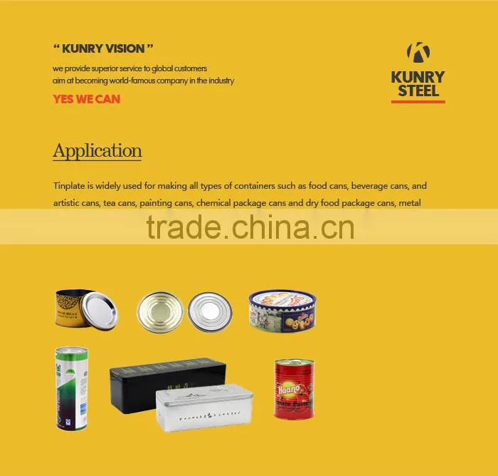 High quality BA CA Of TFS tinplate For tuna cans