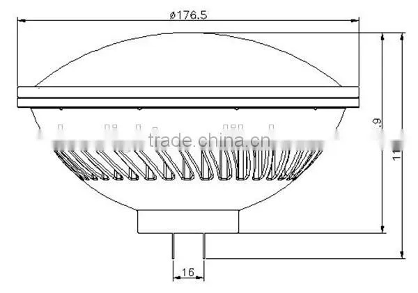 colors change par56 led swimming pool light 40w 12v rgb plastic with remote