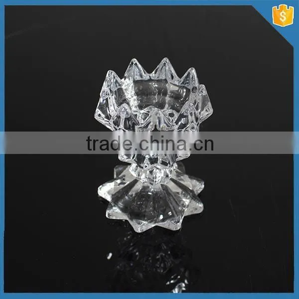 colourful crystal candle holder Real crystal. Holds one votive or pillar