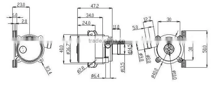 Long lifetime DC silent mini coffee machine pump