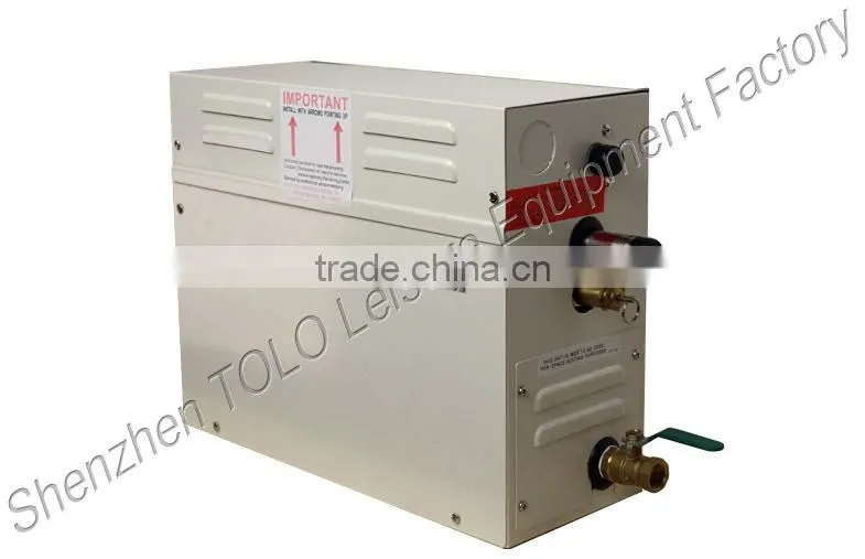 Automatic steam machine for steam generator shower