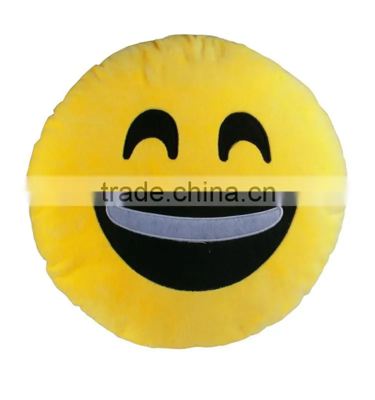 2015 Hot sale pp cotton whatsapp emoji pillow cute Smiley Emoticon Cushion plush toy emoji pillow