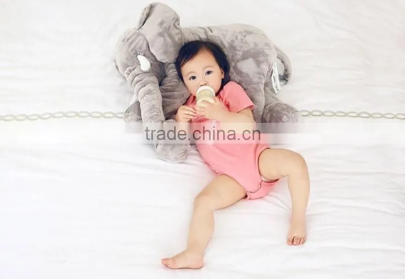 Hot Style Children's Elephant Doll/ Elephant Back Cushion Pillow WeiDang Super Soft Plush Toys Elephant Baby Pillows Waist