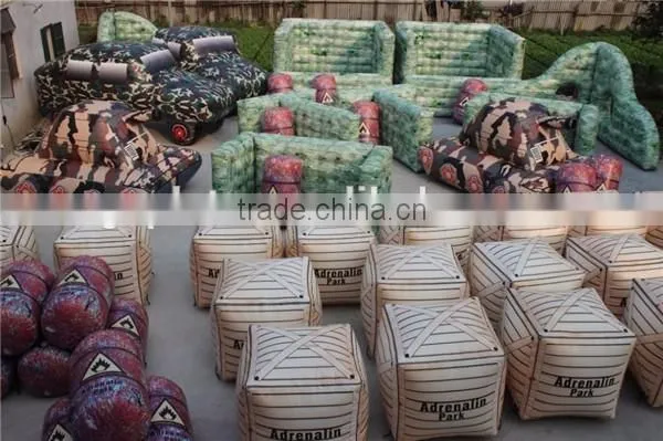 exciting inflatable paintball bunker,inflatable air bunker,colorful inflatable air barrier for outdoor games