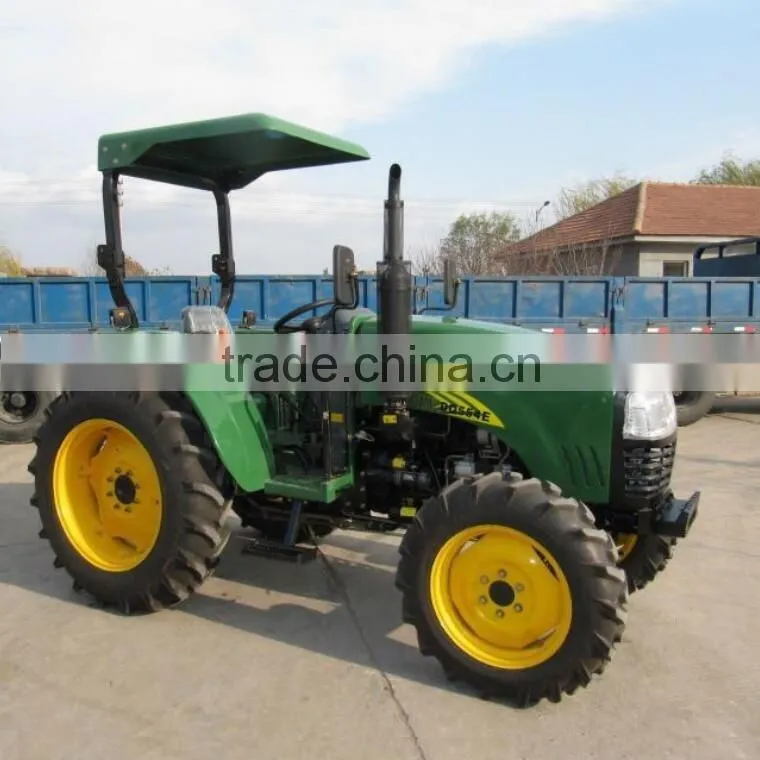 High quality DQ554 55HP 4WD farm tractor with TZ-5 Front end loader and LW-7 backhoe for sale