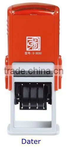 Oval size 30x45mm Epress Factory Black and Red Plastic office use plastic Self Inking Stamp
