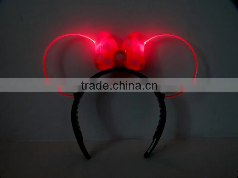 Promotional plstic hair clip flashing led light