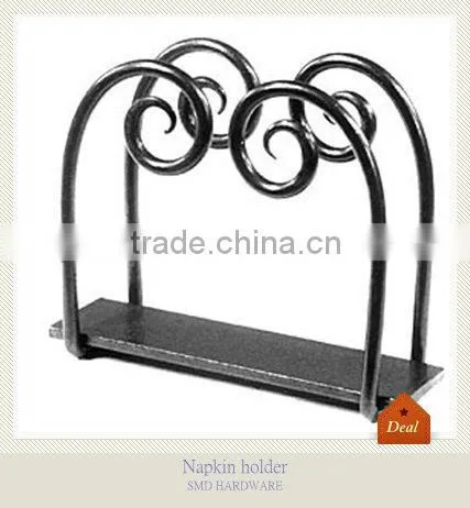 Metal antique scroll napkin holder