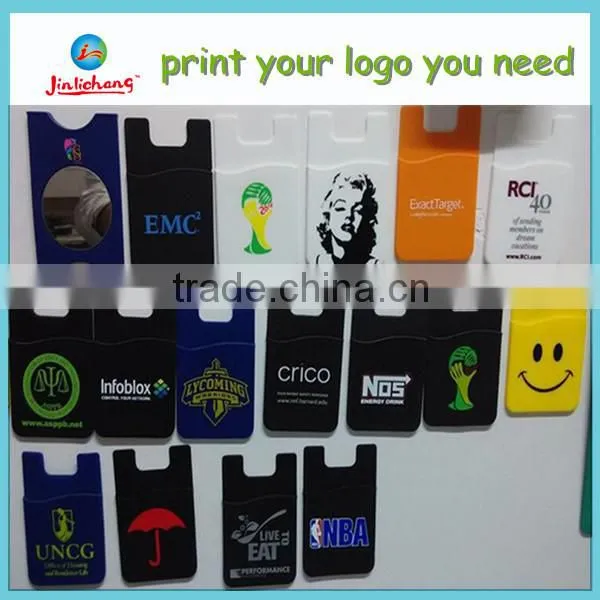 2014 new product 3M sticker mobile phone silicone smart card pocket