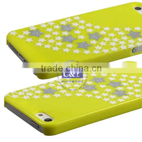 C&T Ctunes Stars gold foil pattern hard case for apple iphone 5