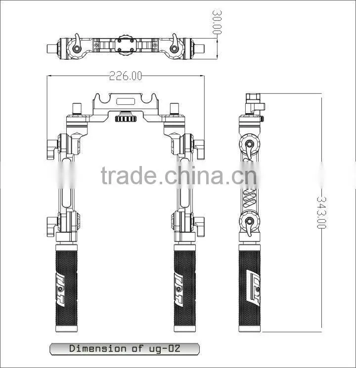 Lanparte 15 mm CNC DSLR universal handle grip V2 Quick Release Clamp