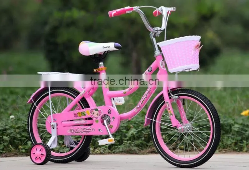 14-Inch Bicycle Children Learn Bicycle Child Princess Baby Bike Steel Bike For Ages 3-6 Years Old Beige toys Children
