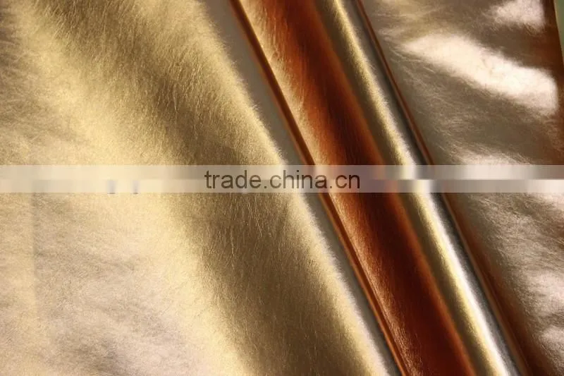 Metallic foil shoes PU leather popular in the South America market