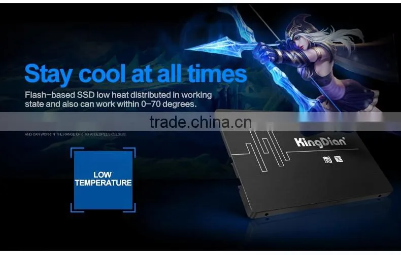kingdian ssd 120gb sata3 2.5' TLC internal hard disk for PC with SSD solution
