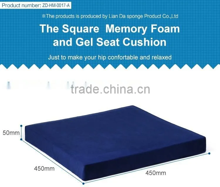 Coccyx Orthopedic Memory Foam Cooling Gel Seat Cushion