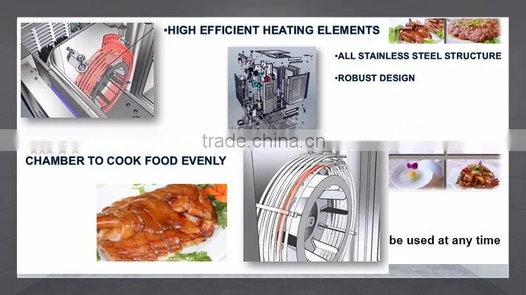 2016 Commercial Baking Equipment 6 Trays Memory Program Convection Deck Oven Steam Oven