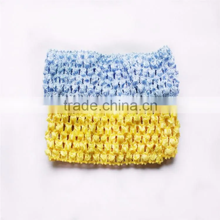 7cm crochet elastic baby headband on sale, New Baby Girl Elastic Rayon Waffle Head wraps