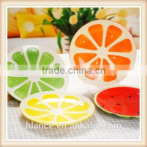 decorative ceramic fruit plates in fruit painting