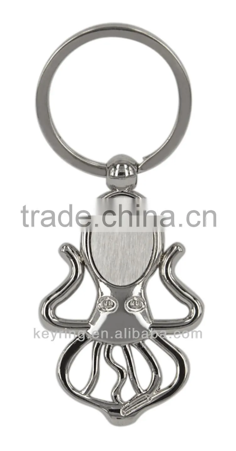 2014 new style wholesale blank keychain metal for promotion