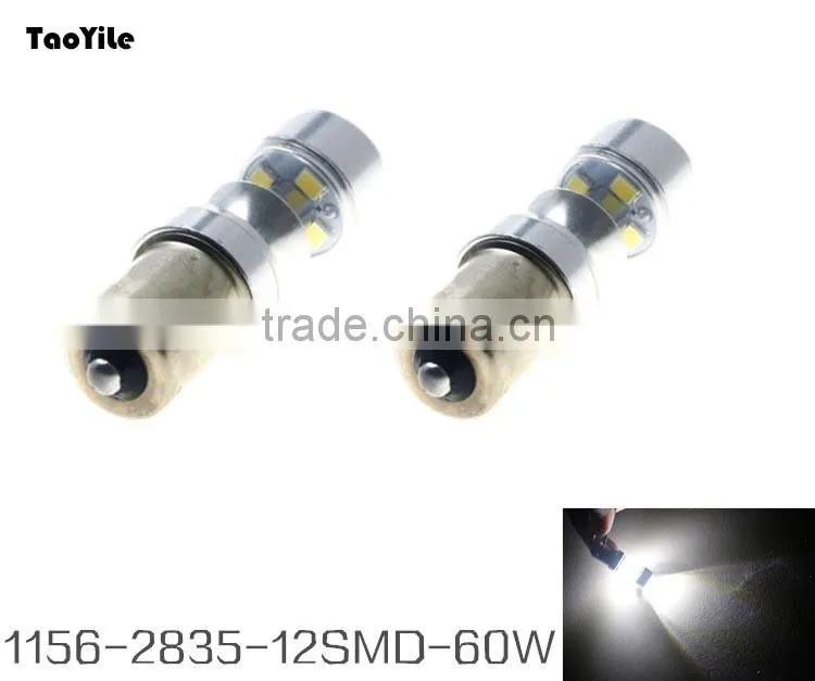 Auto S25 Bulb 1156 high brightness led driving lights turn light 60w 2835 smd led light from china