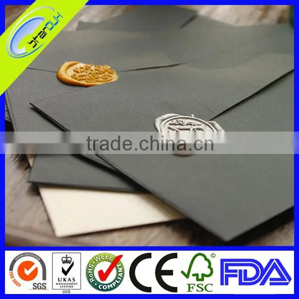 recycled customized black envelope hot sell