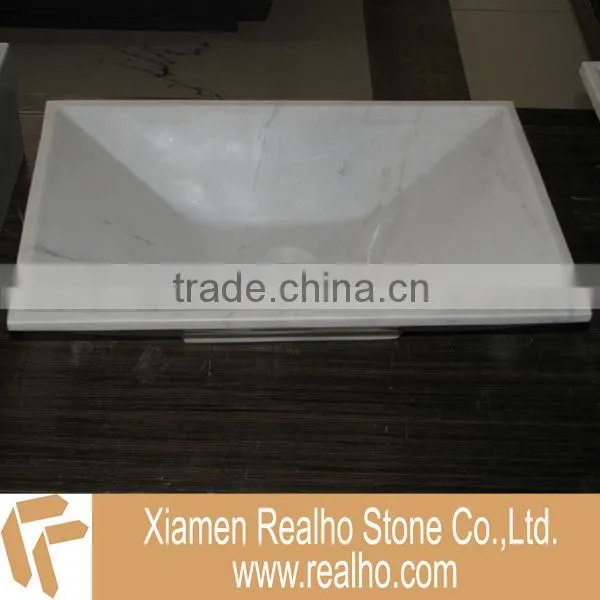 white marble sink