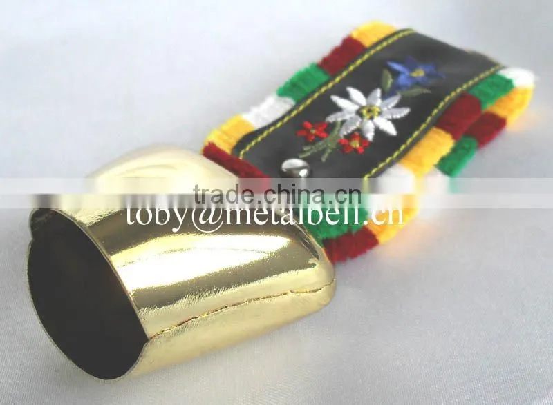 2''mini metal cow bell keyring with many colors NuojieA4-C019