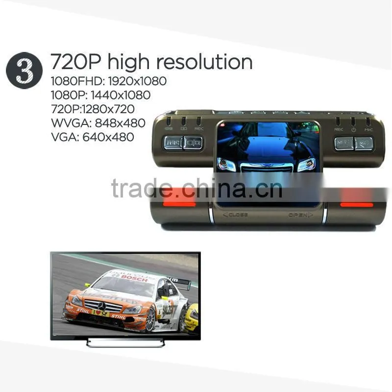 hd 1080p car rear view camera system with gps tracking plotter car dvr