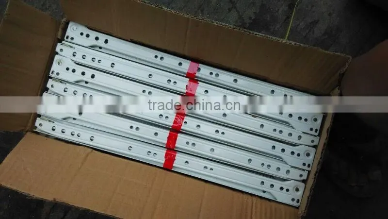 Hot Sale 0.8mm thickness 400mm length Powder Coated Bottom Drawer Slide