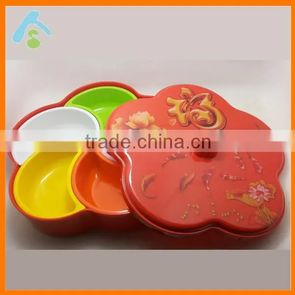 Food Server Display Plate Multi Sectional Compartment Plastic Tray