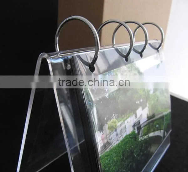 acrylic metal slide for printing calendar