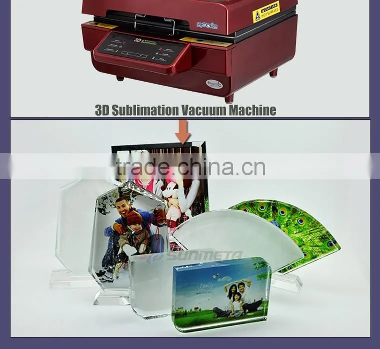 Freesub BSJ10B L150*H220*W40mm Big Ice Hill screen blank 3D sublimation personalized crystal frames