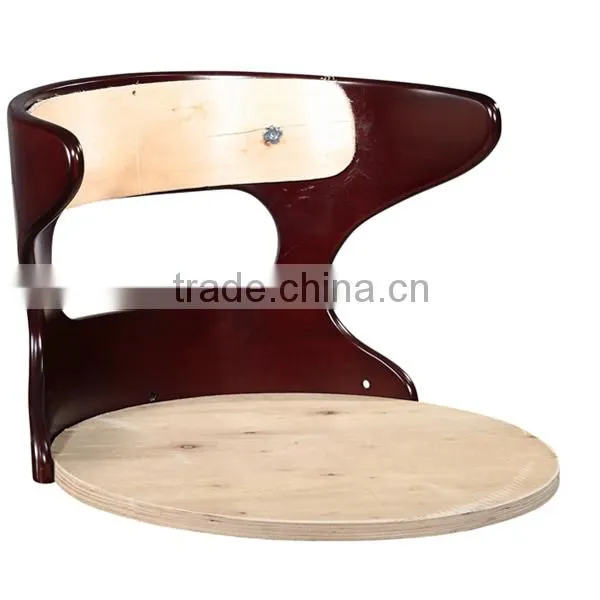 2015 New White PU Oak Wood Modern Bar Stool for Living Room