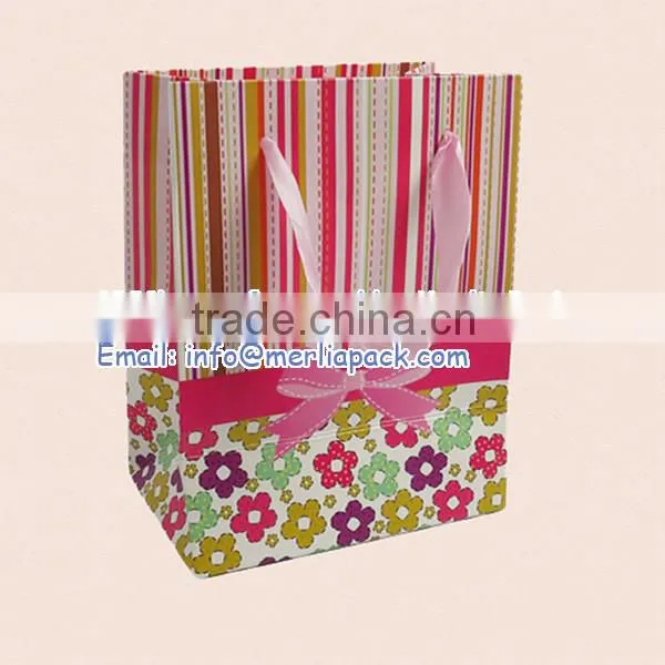 Starlit Luxury Paper Gift Bag Medium Polka Dot Portrait Revel Bags