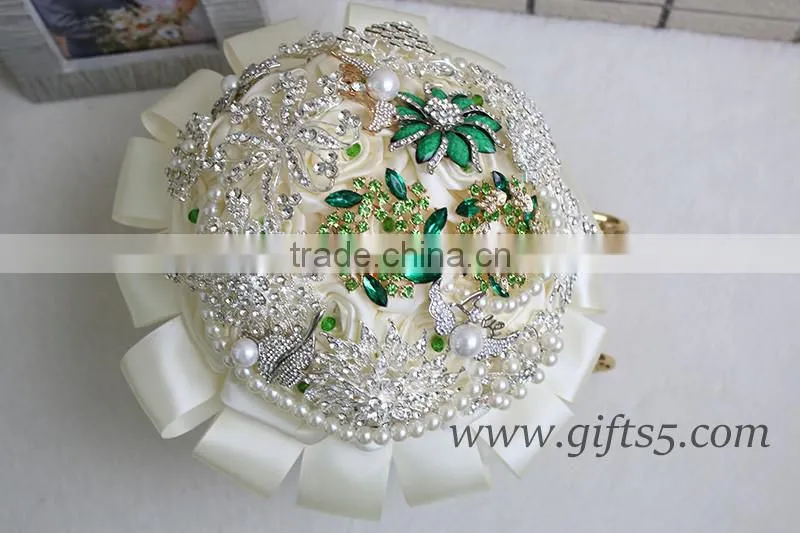 Elegant crystal wedding Bridal bouquet