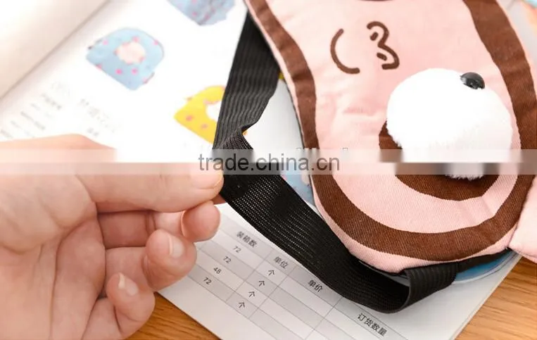 Wholesale Hot Selling Anmail Shape Blindfold Shade Travel Sleeping Aid Cover Light Eye Mask