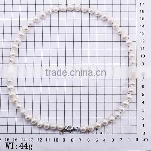 Graceful !Charming ! Fashion design ! latest natural white pearl necklace for christmas