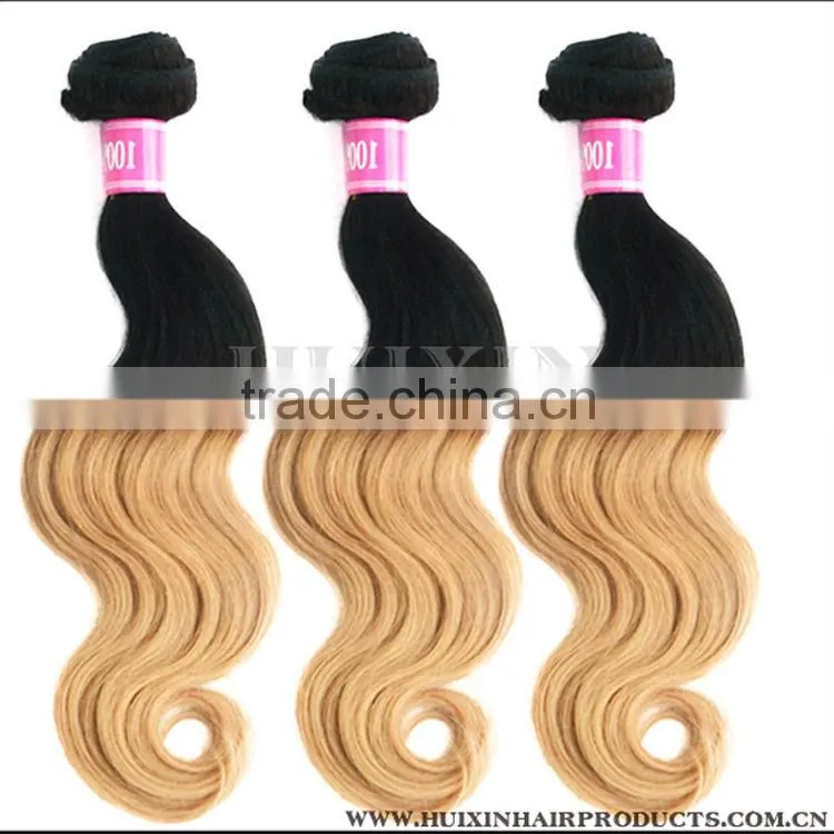 Ombre Hair Weaving,ombre bundles 100% remy human hair extension