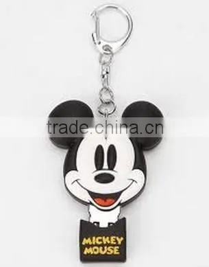 Customized logo promotion rubber keychain/ pvc custom keychain/metal keychain