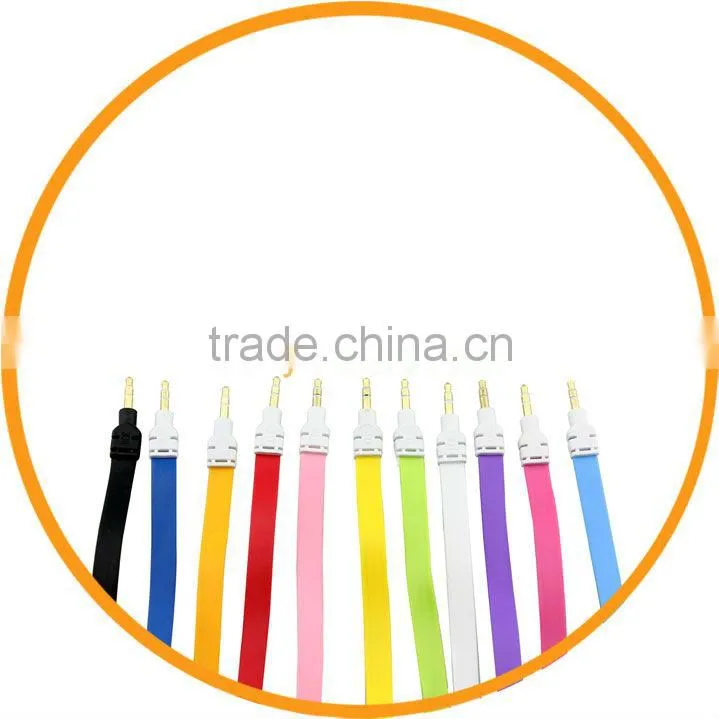1M Flat Male to Male Aux Audio Cable for iPad 2 3 4 from Dailyetech