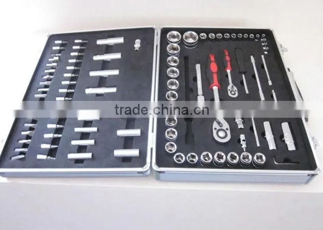 aluminum tool case with cut-out foam insert