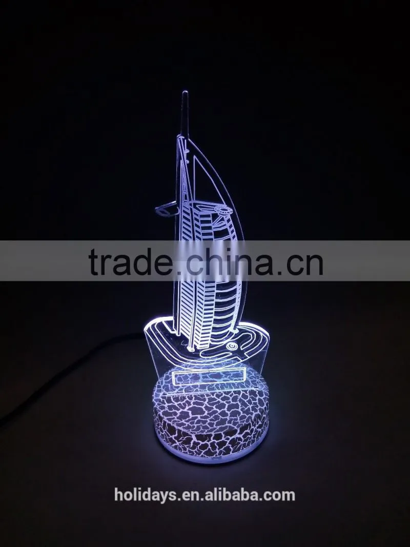 JM-3D07 yiwu jiumei seven color 3d led night light baby
