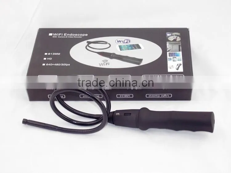 Wifi HD camera 10mm Hard tube Waterproof Gooseneck Borescope wifi Video Inspection endoscope camera