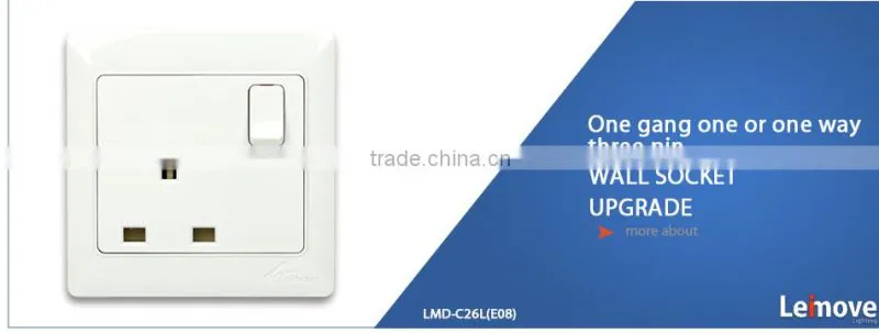 universal energy saving ac 220v wall socket with fuse