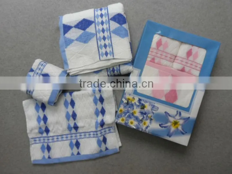 baby towel gift set 3 IN 1,box packing baby set HL5038