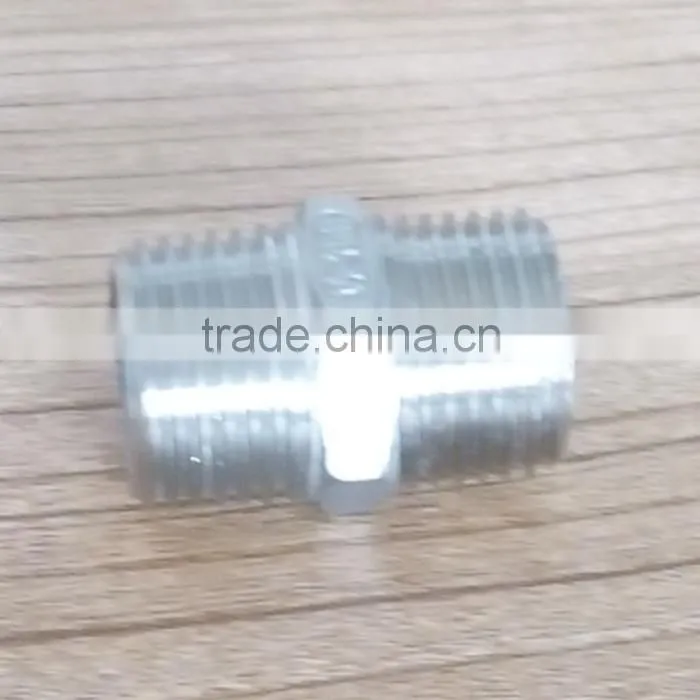 Hex Nipple 1/2" Male x 1/2" Male 304 Stainless Steel Threaded Pipe Fitting