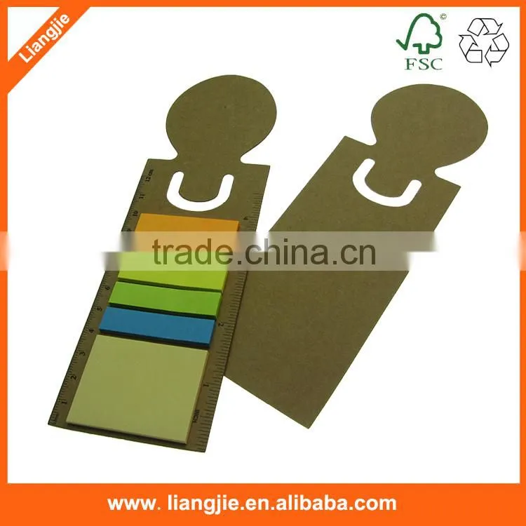 Hard-cover Sticky Notepad/Memo pad with pen hole