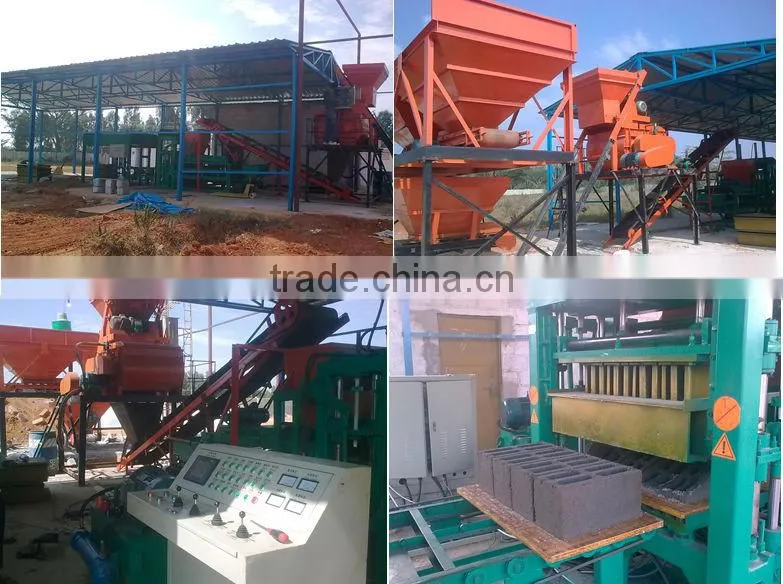 Popular QT4-15 full auto construction hollow blocks making machine cost