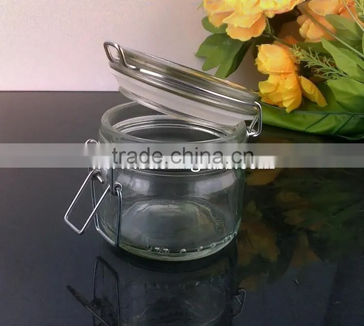 50ml 150ml 200ml 350ml wide mouth swing top glass jar