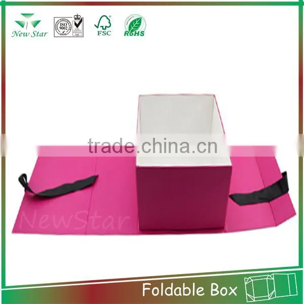 wholesale foldable paper rigid gift box, corrugadte box